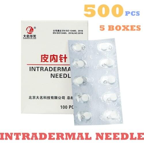 5 boxes Intradermal Needle Disposable Skin Beauty Massage Acupuncture Needle Disposable Sterile Weeny Needles High Quality