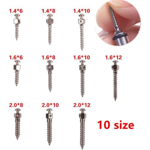 5pcs Dental Tools Orthodontic Supplies 10 models Different Diameter Anchor Nails High-quality Metal Material