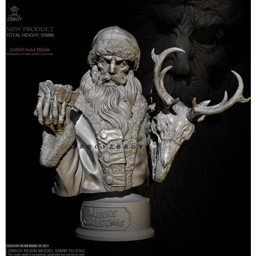 55mm Resin bust model kits figure colorless and self-assembled TD-2742