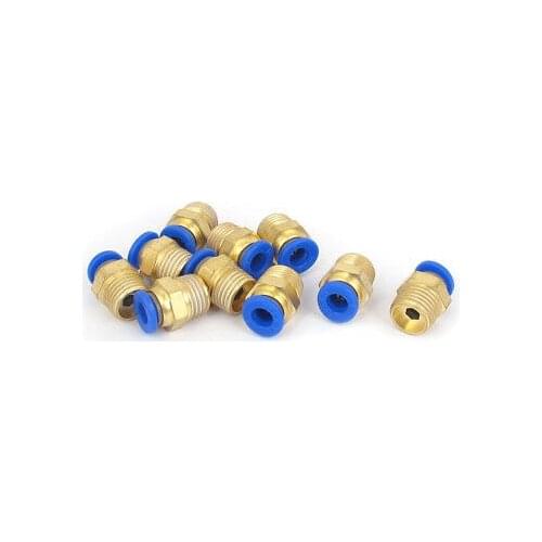 6mm Tube 1/4BSP Male Thread Quick Air Fitting Coupler Connector 10pcs