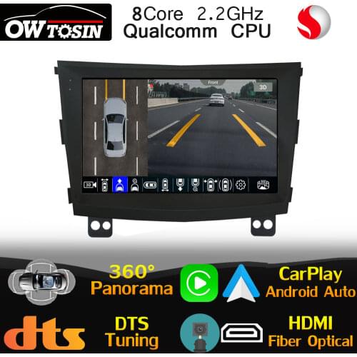 9" IPS Qualcomm 8Core Android For SsangYong Tivoli LUVi 2015-2019 Car Multimedia GPS Radio HDMI HIFI DSP Head Unit 360 Panoramic