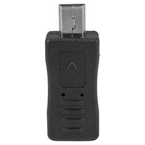 1 PC Black Micro USB Female to Mini USB Male Adapter Charger Converter Adaptor