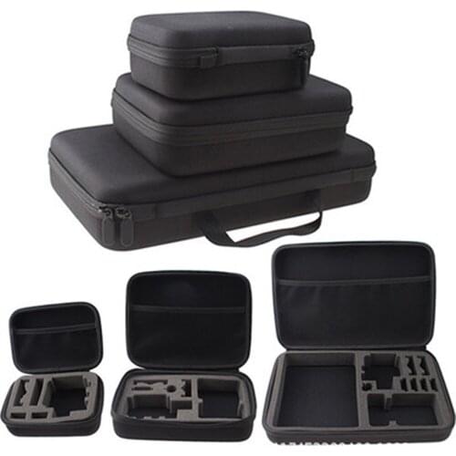Action Camera Accessories S M L Size Bag for Gopro Hero 6 5 Xiaomi Yi 4K Portable Case Camera Box for OSMO EKEN H9 Sport Camera