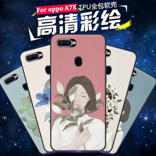 For OPPO A7X Case cover Literary style soft phone Case For OPPO A 7X case Protection Shell For OPPOA7X cover back coque fundas
