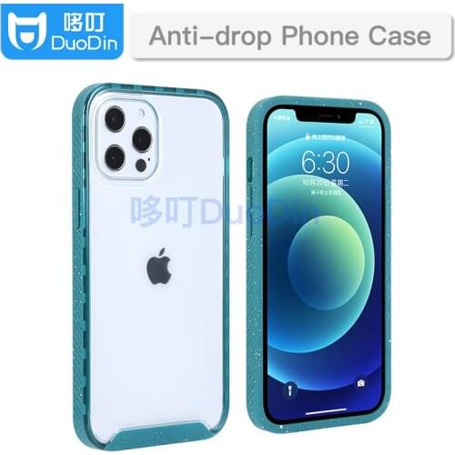 DuoDin is suitable for Apple 12 anti-drop promax dual protection mini mobile phone shell TPU soft rubber anti-vibration sleeve