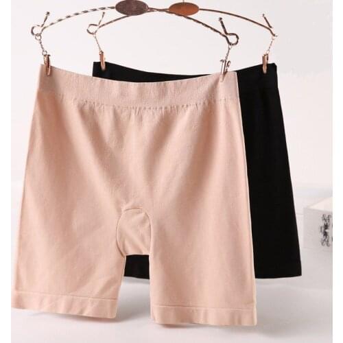 Elastic Women Skirt Under Wear Plus Size Ladies Safety Pants Soft Seamless Boxer Skirt Panties Underpants Breathable Underwear