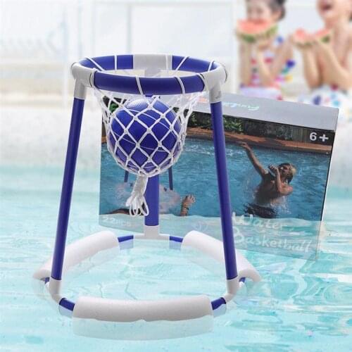 Pool Toys Pool Basketball Hoop Set Floating Water Basketball Game For Swimming Pool Inflatable Basketball Pool Game Kids Adults