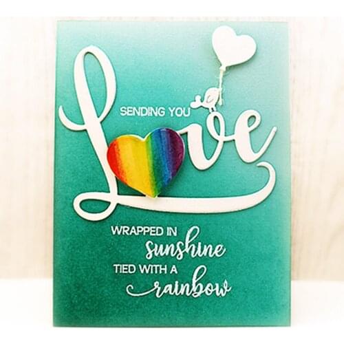 Julyarts Love Heart Letter Card Making Supplies Natal Diy Scrapbooking Photo Album Decorative Embossing PaperCard Crafts Die