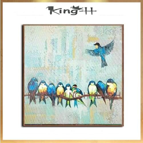 Drawing oil painting box wall of animals, birds, animals, birds, abstract painting, painting to oil painting decoration, the ima