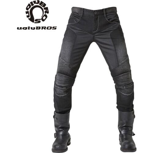 Uglybros Autumn Winter Jeans Motorcycle Pants Protective Gear Outdoor Riding Touring Trousers Motorbike Motocross Moto Pant
