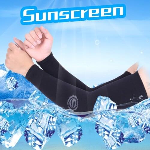 SFK Black White Summer Cool Sun-block Sleeves Protection from UV for Outdoor Sports Riding Hiking Camping/ Motorcycle Accessries