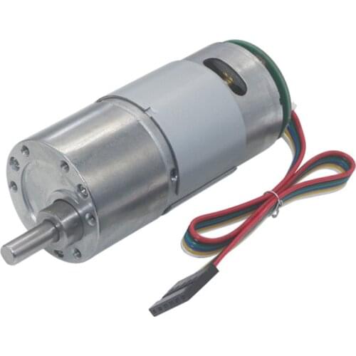 JGB37-545 High Torque 4 To 2000RPM Micro DC Geared Motor With Encoder