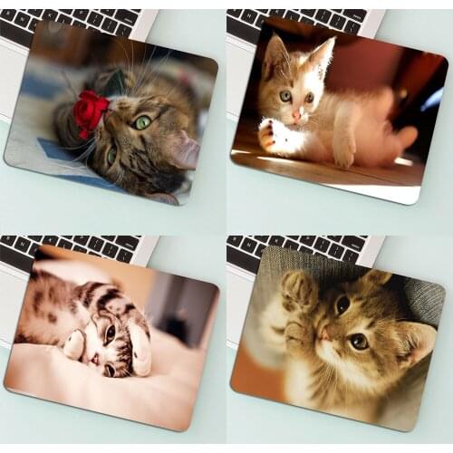 Cute Animal Cat Drop Shipping Small Mouse Pad Kawaii Mousepad Mouse Mat Gaming Carpet Rug 29x25cm Gaming PC Gamer Cabinet