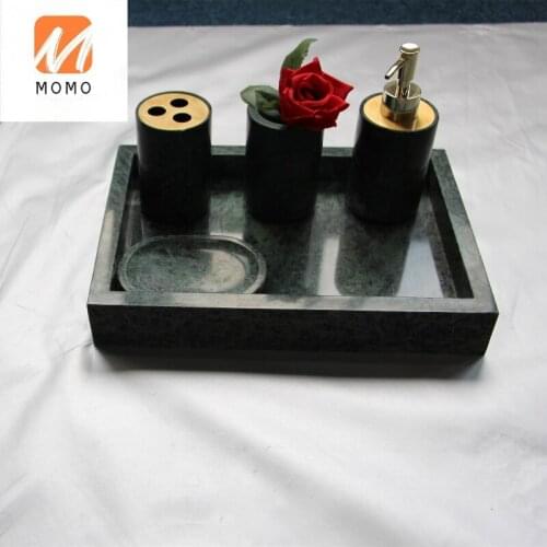 Marble complete bathroom set bathroom decoration with stone luxury marble bathroom accessory set
