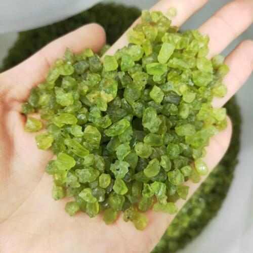 Natural Olivine Gravel, Aquarium Stone, Rose Crystal Home Accessories Feng Shui