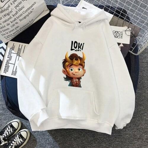 Autumn Warm Luca Disney Hoodies Cartoons Kawaii Loki Casual Clothes Women Hooded Pullover Winter Vintage Femme Hooded Sweatshirt