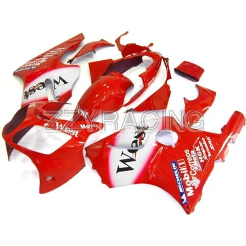 Complete Fairings Fit for Kawasaki ZX12R 2002 2003 2004 2005 2006 ZX-12R 02 03 04 05 06 ABS Plastic Bodywork Red White WEST