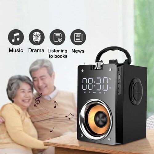 Portable Speaker Subwoofer Bluetooth-compatible Speaker USB/TF/AUX MP3 Music Player for Home Theater with FM Radio Stereo Bass
