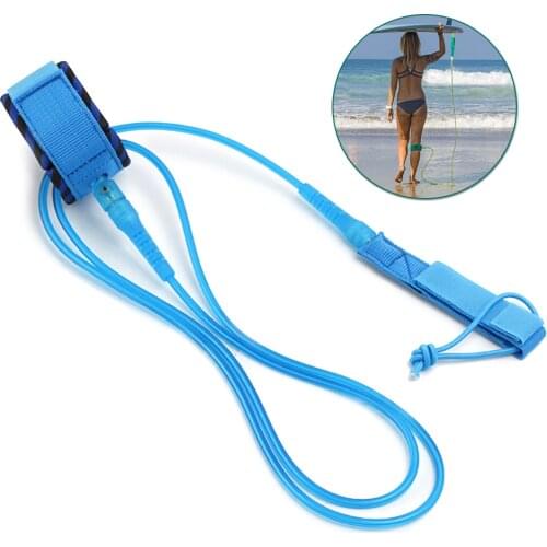 Surf Leash Surfing Surfboard Leash Smooth Steel Swivel Surfing Leg Rope Paddleboard Leash 6FT/10FT Paddle board Leash