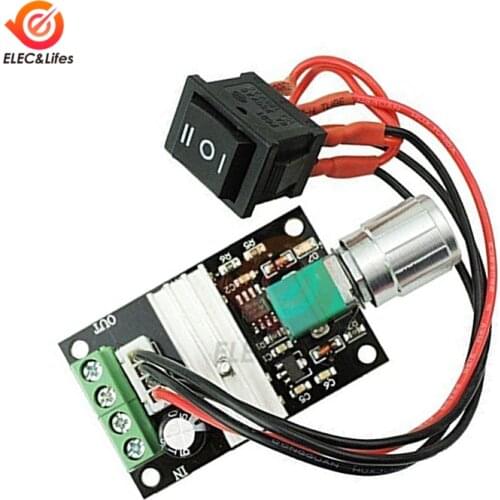 3A 80W PWM Adjustable Reversible DC Motor Speed Regulator 12V 24V 28V DC speed controller Switch Dimming Dimmer Switch Governor