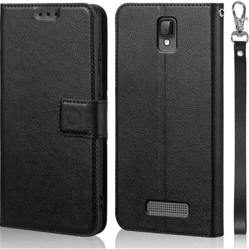 Luxury Flip Case for ZTE Blade L5 / L5 Plus Cover Original Book Design Leather Phone Coque Wallet Capa Stand With Strap Card