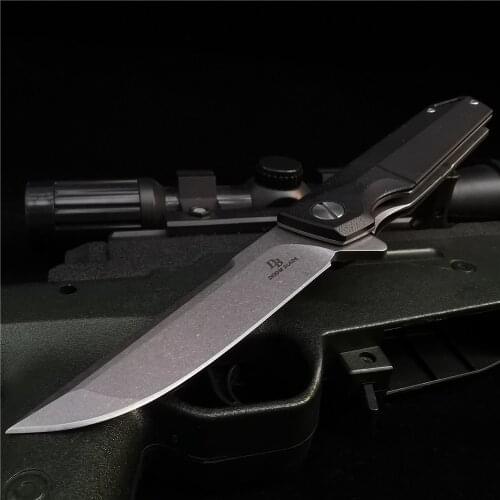 D2 Folding Knife, High-quality Hunting Knife, Survival Pocket Knife, Outdoor Tool, Ball Bearing, Quick Opening