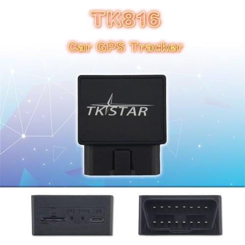 OBD GPS Tracking Device TK816 Interface For Vehicle GPS GPRS GSM Real Time Monitor Locator Over-speed Alarm With Free Platform