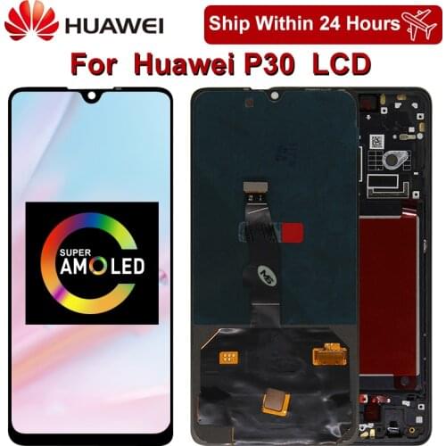 Super Amoled 6.1" Display Replacement for Huawei P30 LCD Touch Screen Digitizer For Huawei P30 Display ELE-L29 ELE-L09 ELE-AL00