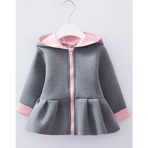 Winter Child Girl Coat Kid Baby Jacket Snowsuit Outerwear Lovely Pretty Rabbit Bunny Ear Hooded Outwear Warm Snowsuits