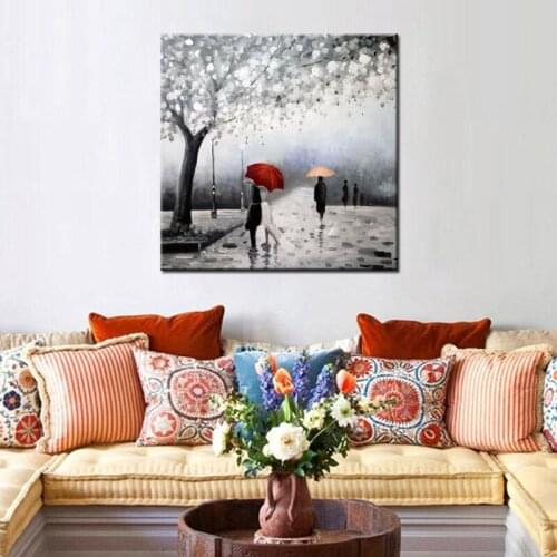 100% Handpainted Knife Modern Oil Painting On Canvas Wall Decor Wall Art landscape Pictures For Living Room Home Decor artwork