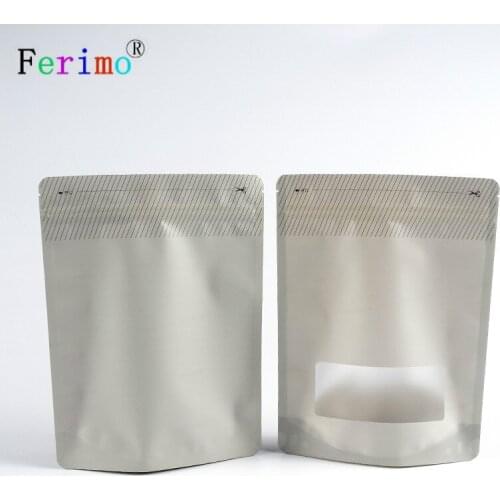 100pcs Aluminum Storage Bag Zip Lock Resealable Anti Static Pouch for Anything Accessories Package Storage With Window Wholesale
