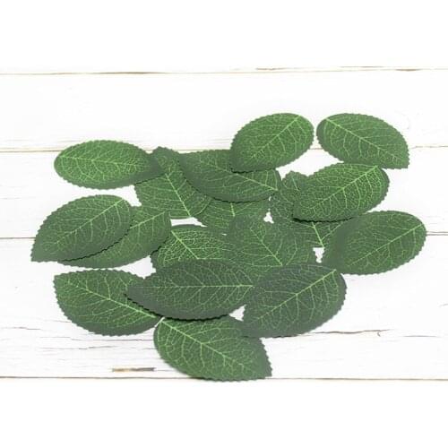 100 Pieces artificial leaves christmas tree decorations DIY Gift Candy Box Home Decoration Wedding Wristband Floral production