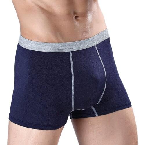 4pcs/lot Mens Underwear Cotton Boxers Man Breathable Panties Solid Shorts Brand Underpants U Convex Sexy Boxer Shorts