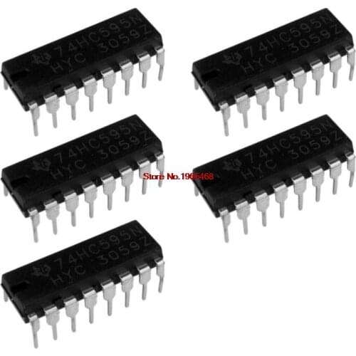 50PCS SN74HC595N 74HC595N 74HC595 DIP-16