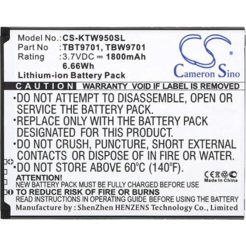 Cameron Sino 1800mAh battery for K-TOUCH E80 E88 Kis 1 S5 S5T T810 T91 T96 U90 W95 TBT9701 TBW9701 Mobile, SmartPhone Battery