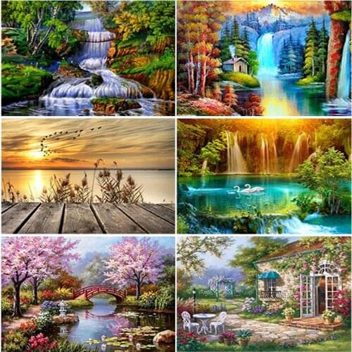 Diamond Painting Landscape Cross Stitch 5D DIY Diamond Embroidery Full Square/round Rhinestone Of Picture