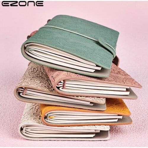 EZONE A6 Retro Notebook European Classical Lace Carving Portable Student Agenda Notepad School Office Supplies Travel Diary Gift