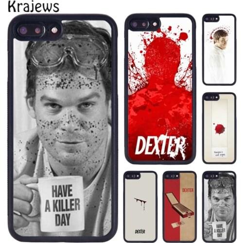 Krajews TV Show Dexter Morgan Phone Case For iPhone X XR XS 11 12 Pro MAX 5 6 6S 7 8 Plus Samsung Galaxy S7edge S8 S9 S10