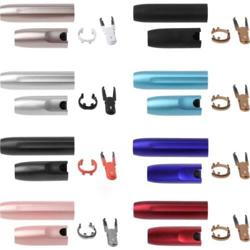 Case Top Bottom Button Ring Set Hard Repair Accessories Aluminum Alloy Shell for IQOS 2.4 Plus