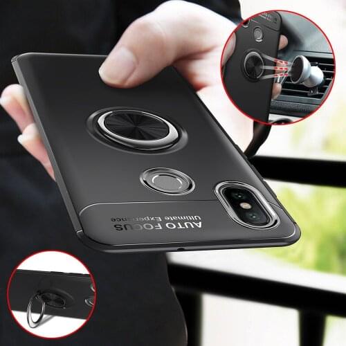 Huawei Y9 2019 JKM LX1 Case Honor 8C 360 Degree Ring Finger Holder Car Magnet Phone Case for Huawei Y9 2019 Honor8C Phone Bags
