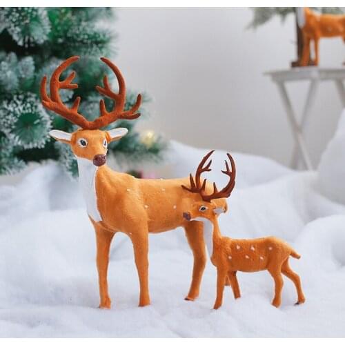 Simulation Christmas Deer Scene Layout Creative Decoration Shopping Mall Store Window Christmas Gift Elk Decoration