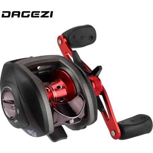 8.1:1 Ratio Carbon material baitcasting reel 12+1 ball bearings carp fishing gear Left/Right Hand bait casting fishing reel