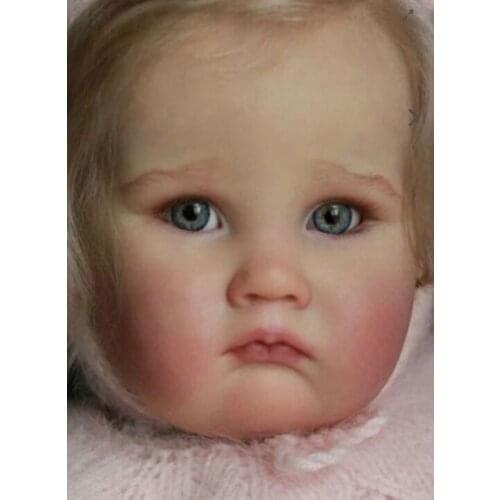 25inch Reborn Doll kit Charlotte girl reborn toddler doll mould Fresh Color Soft touch unfinished doll part DIY