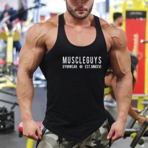 New Workout Fashion Tank Top Men Musculation Fitness Men Brand Gym Shirt Clothing Bodybuilding Stringer Singlets Sleeveless Vest