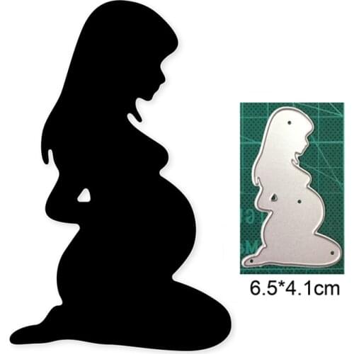 Pregnant mother Metal Cutting Dies Stencil Embossing Stencil for DIY Scrapbooking Album Card Craft