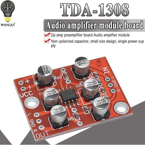 Mini headphone amplifier TDA1308 audio amplifier module low voltage front stage amplifier board