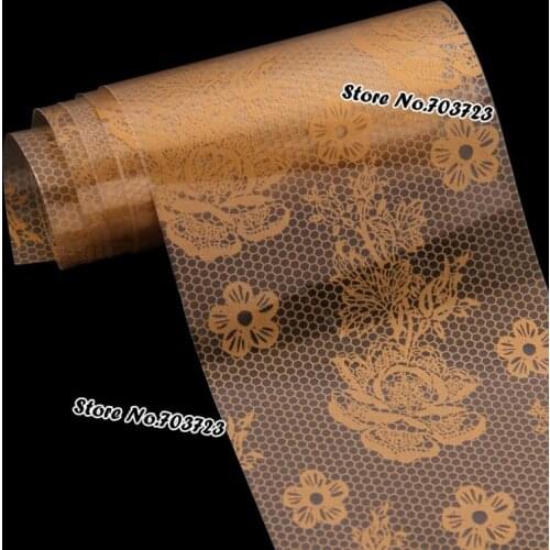 Harajuku fashion sexy new Star Bright Nail Nail Stickers can be transferred Lace sunflowers SY618