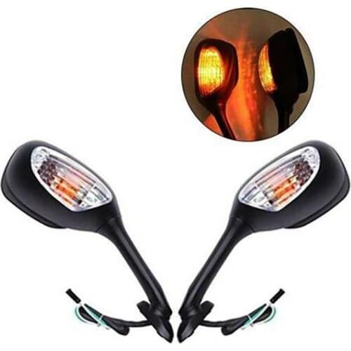 Motorcycle Rearview Mirror LED Turn Signal Rearview Mirror for Suzuki GSXR 600 750 2006 -2010 1000 2005-2007 K6 K7 K8