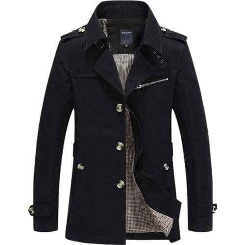 Men Jacket Coat Long Section Fashion Trench Coat Jaqueta Masculina Veste Homme Brand Casual Fit Overcoat Jacket Outerwear 5XL