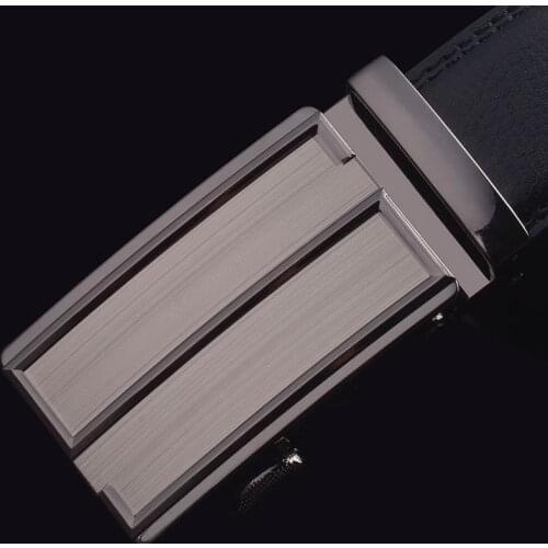 CKMN Brand Mens Genuine Leather Designer Belts Fashion Black Male Leather Strap High Quality Metal Automatic Mens Jeans Belts